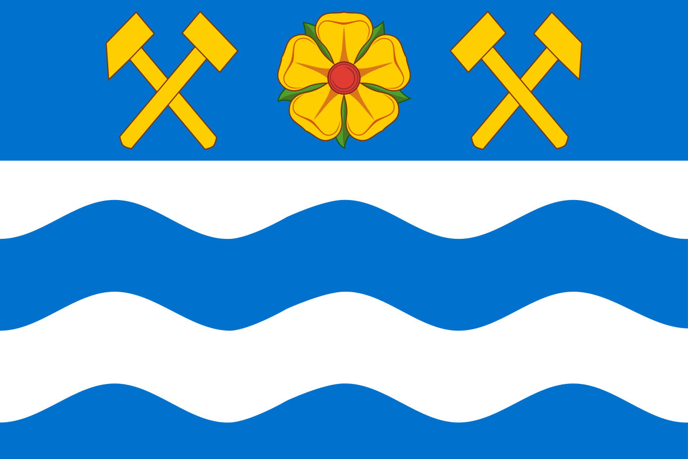Obrázek vlajky města Havířov v rozlišení 1366x911 Moravskoslezský kraj Havířovská vlajka 