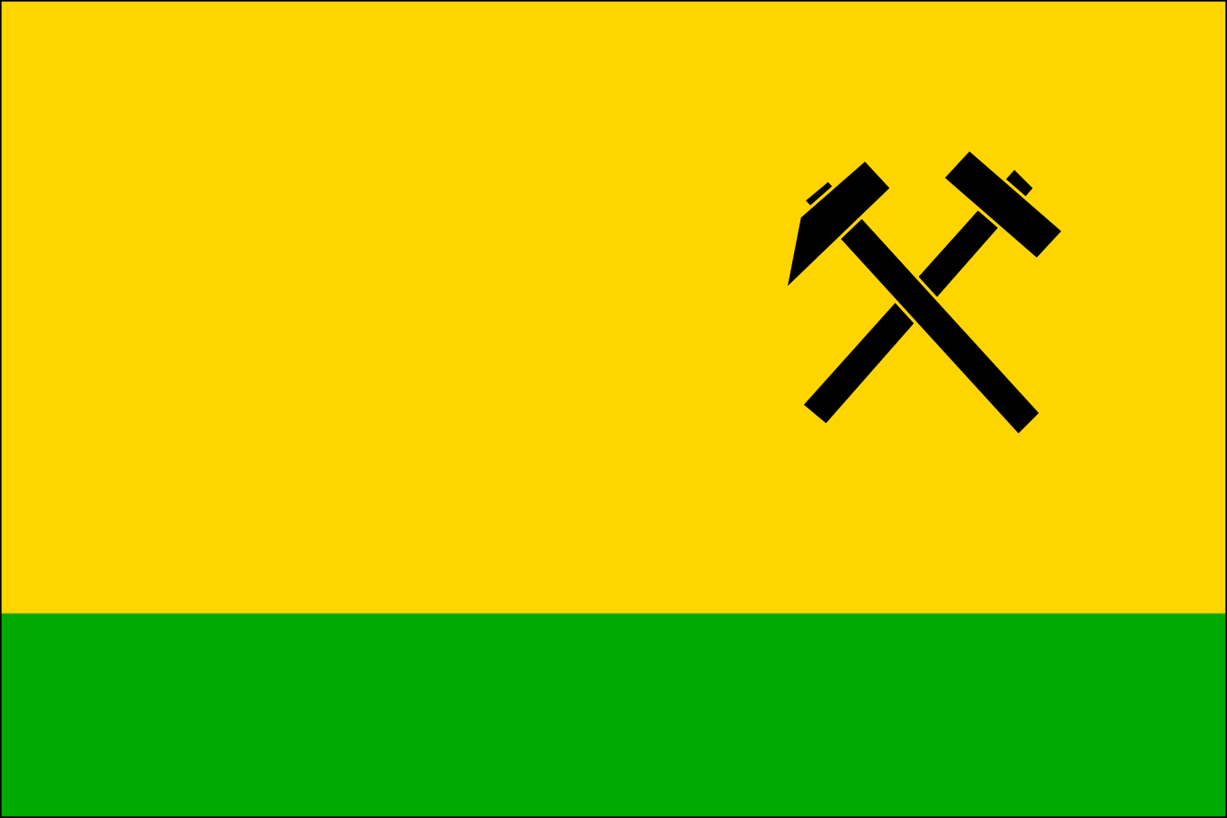 Obrázek vlajky města Janov v rozlišení 1366x911 Moravskoslezský kraj Janovská vlajka 