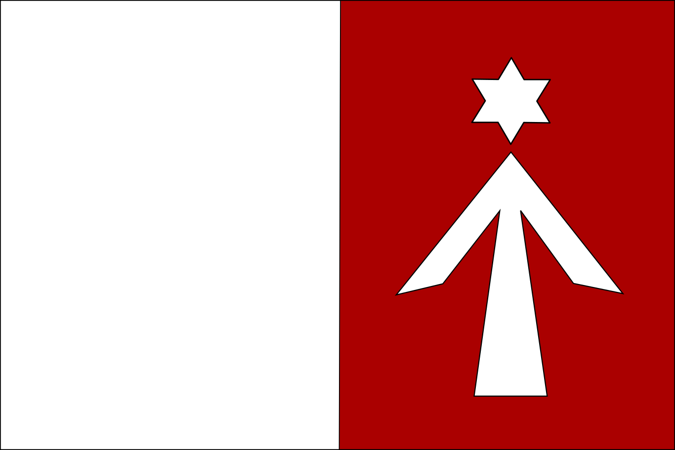 Obrázek vlajky města Javorník v rozlišení 1366x911 Olomoucký kraj Javornická vlajka 