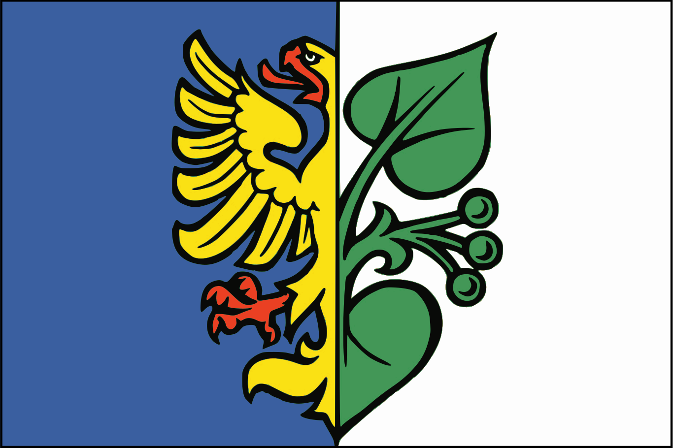 Obrázek vlajky města Karviná v rozlišení 1366x910 Moravskoslezský kraj  