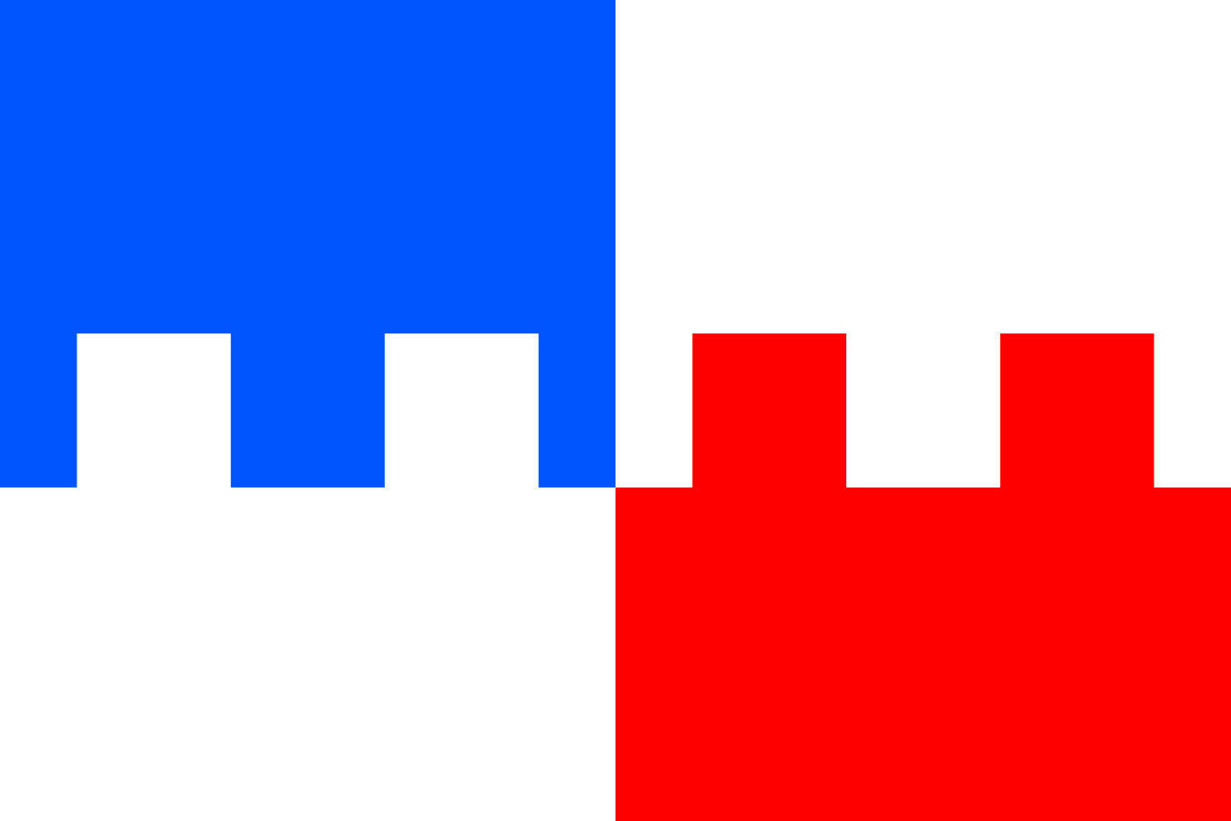 Obrázek vlajky města Koryčany v rozlišení 1366x911 Zlínský kraj Koryčanská vlajka 