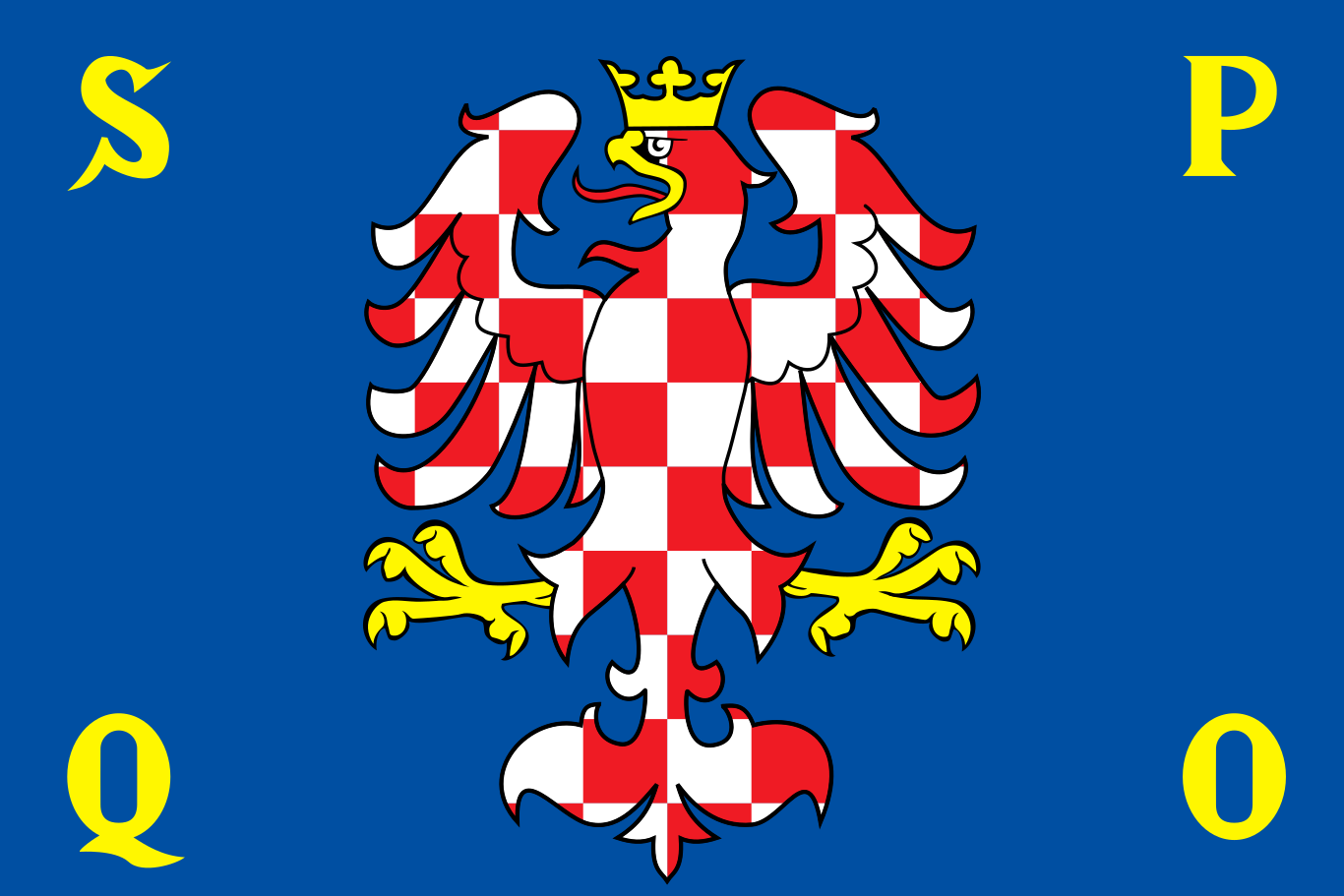 Obrázek vlajky města Olomouc v rozlišení 1366x911 Olomoucký kraj Olomoucká vlajka 