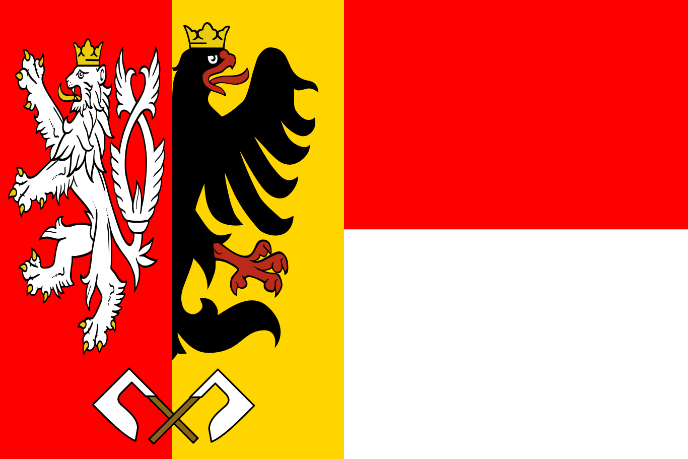Obrázek vlajky města Polička v rozlišení 1366x911 Pardubický kraj Poličská vlajka 