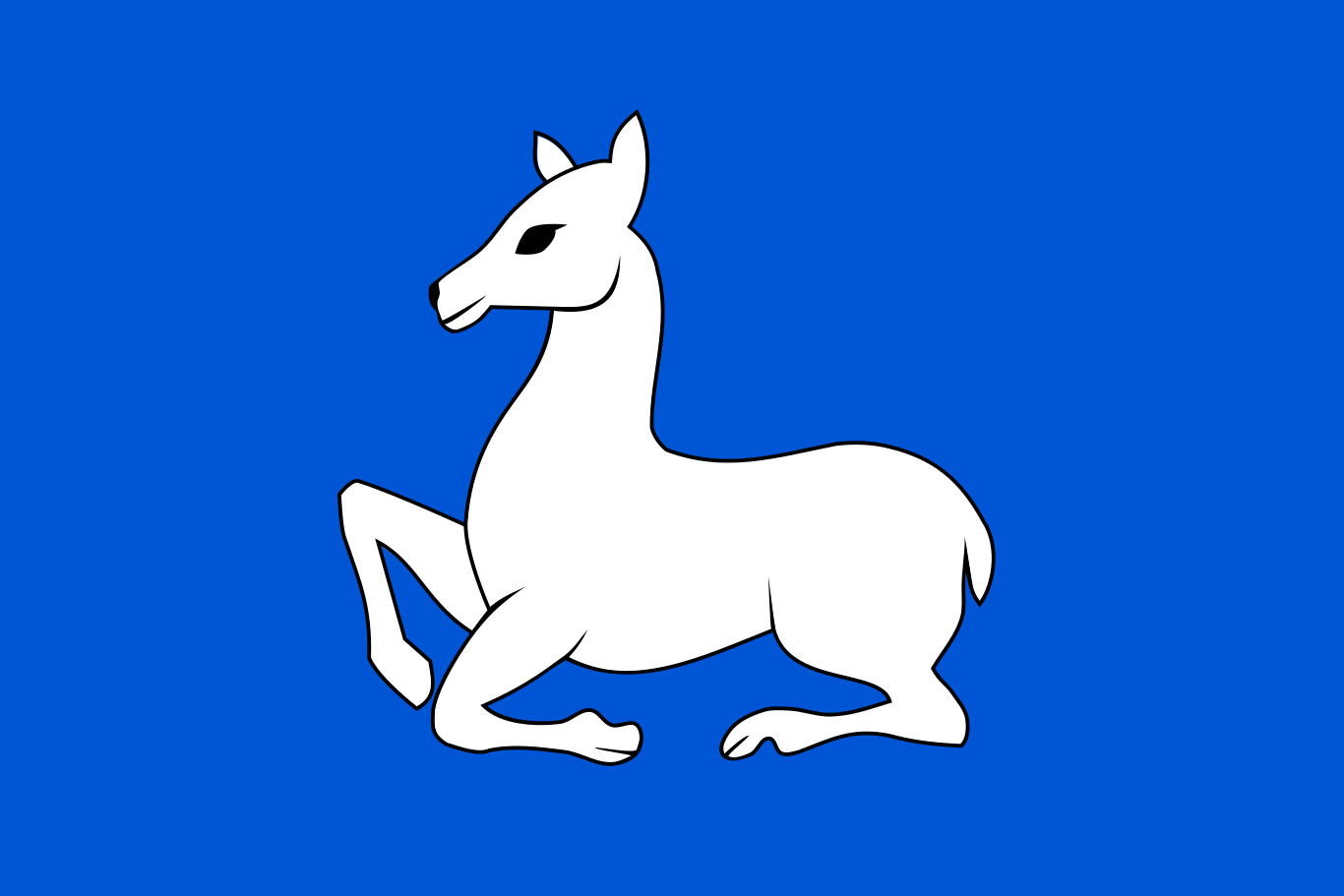 Obrázek vlajky města Rovensko Pod Troskami v rozlišení 1366x911 Liberecký kraj Rovenská vlajka 