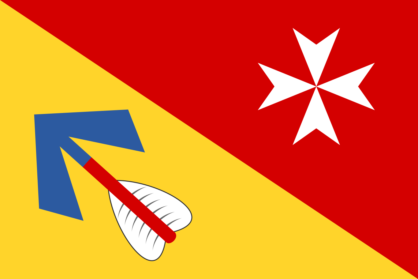 Obrázek vlajky města Strakonice v rozlišení 1366x911 Jihočeský kraj  