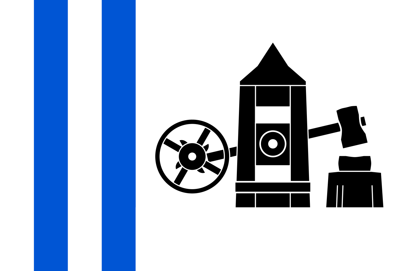 Obrázek vlajky města Velké Hamry v rozlišení 1366x911 Liberecký kraj Velkohamerská vlajka 