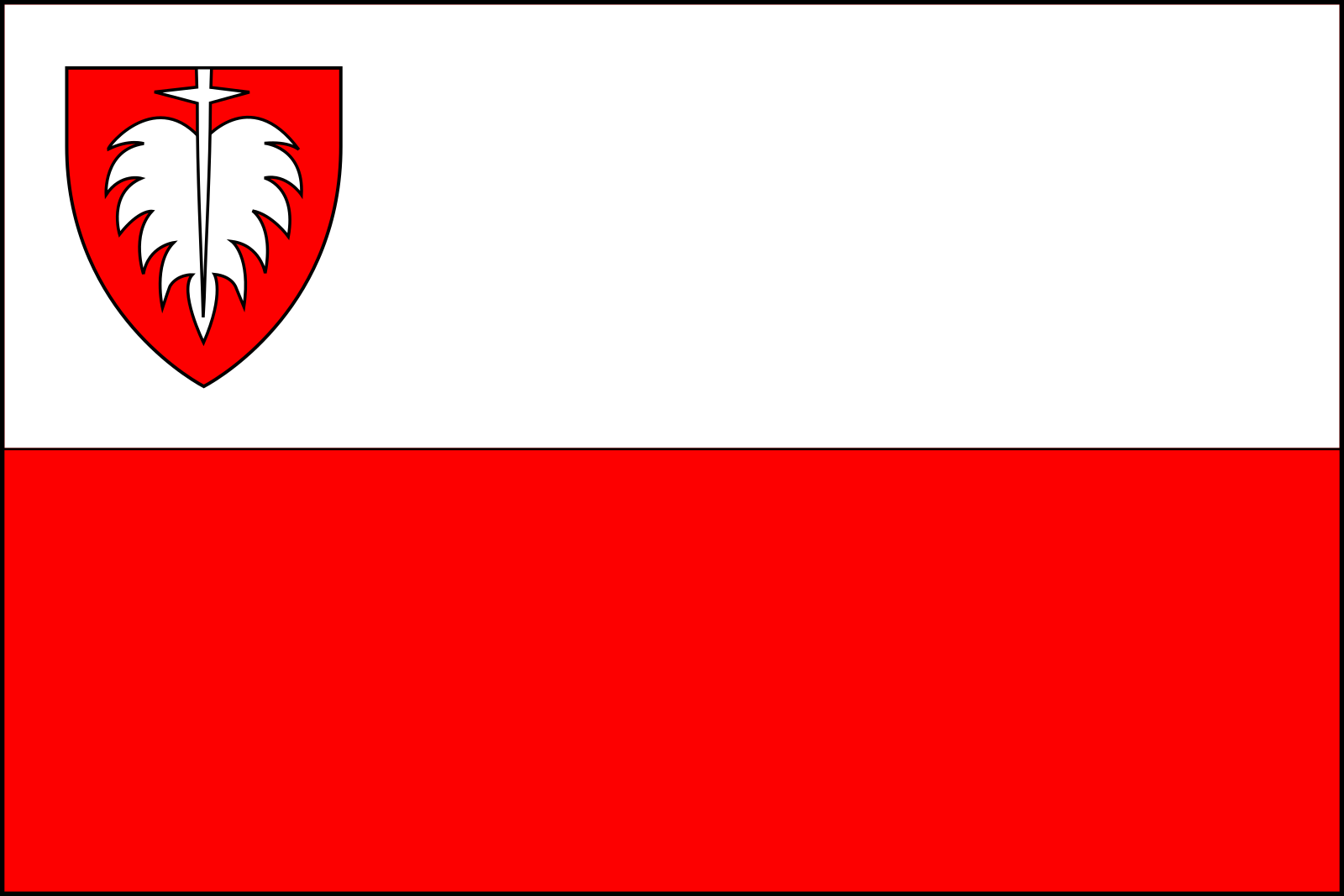 Obrázek vlajky města Kopřivnice v rozlišení 1600x1067 Moravskoslezský kraj Kopřivnická vlajka 