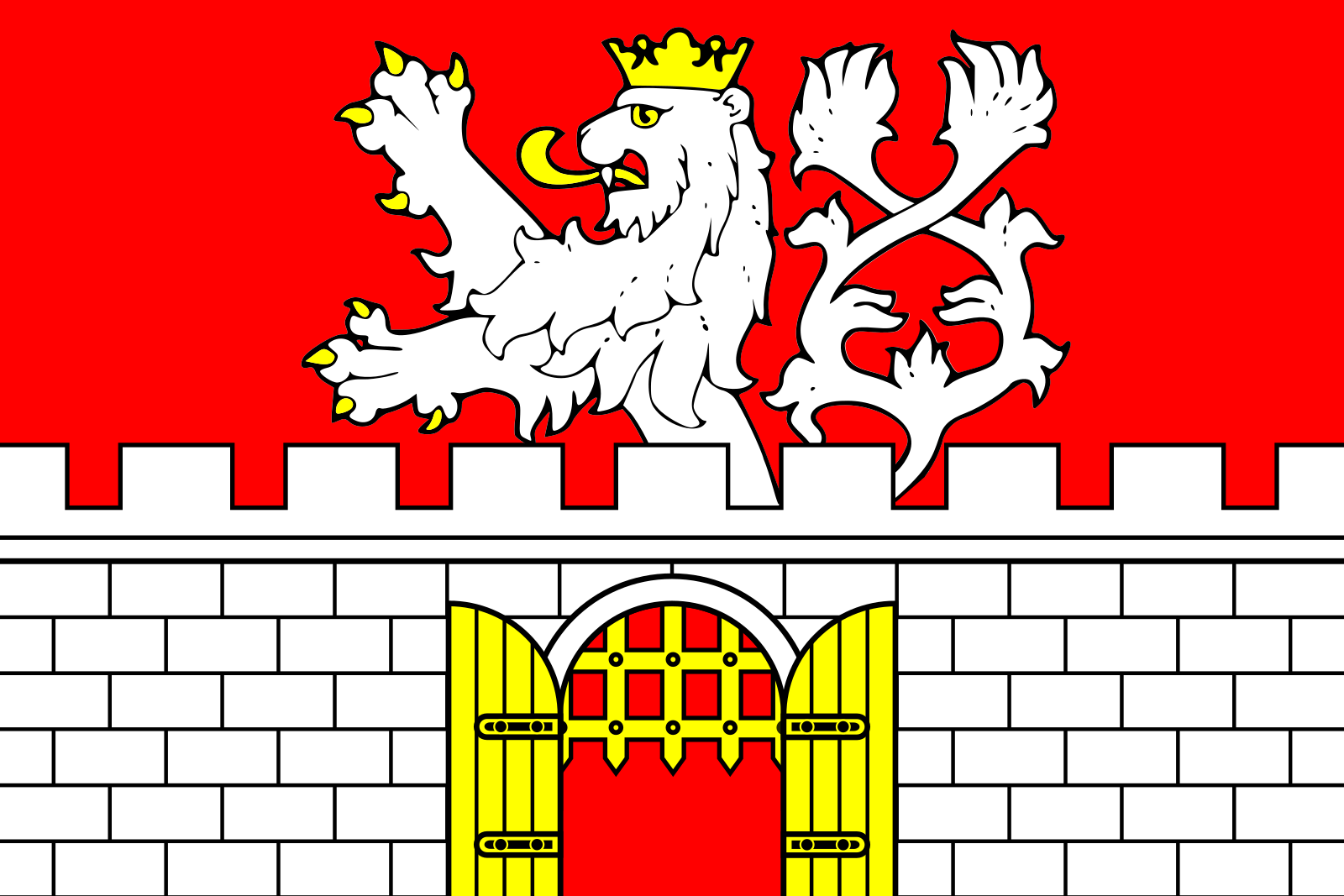 Obrázek vlajky města Litoměřice v rozlišení 1600x1067 Ústecký kraj Litoměřická vlajka 