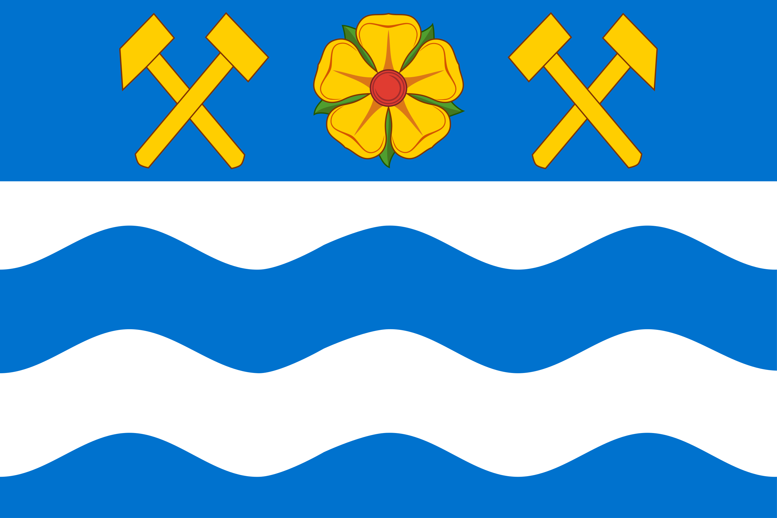 Obrázek vlajky města Havířov v rozlišení 2560x1707 Moravskoslezský kraj Havířovská vlajka 