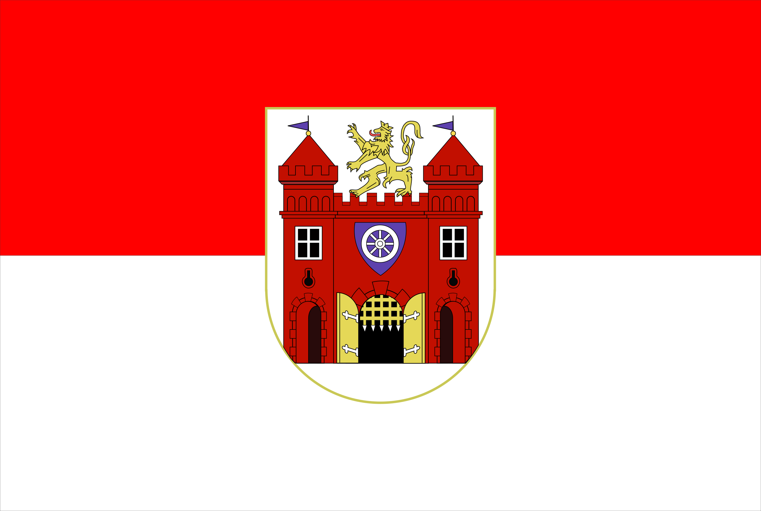 Obrázek vlajky města Liberec v rozlišení 2560x1720 Liberecký kraj Liberecká vlajka 