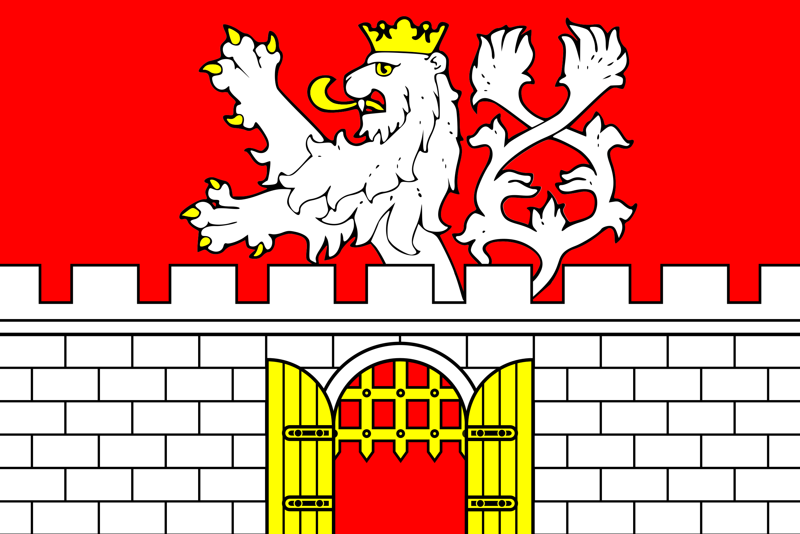 Obrázek vlajky města Litoměřice v rozlišení 2560x1707 Ústecký kraj Litoměřická vlajka 