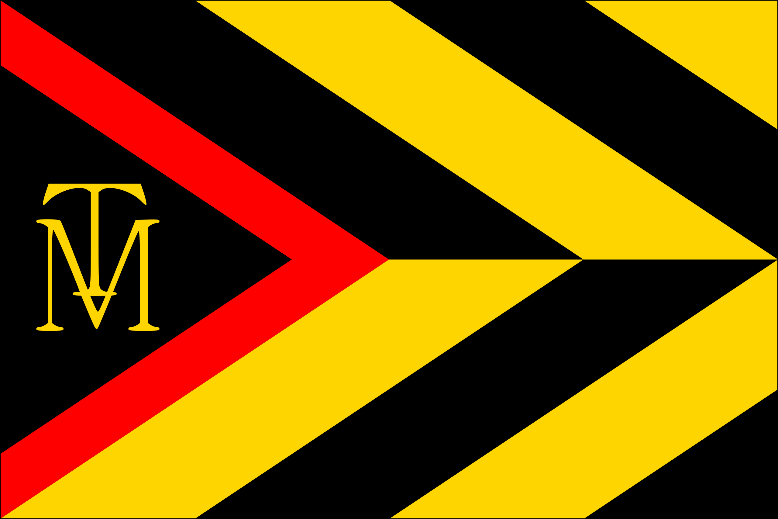 Obrázek vlajky města Terezín v rozlišení 2560x1707 Ústecký kraj Terezínská vlajka 