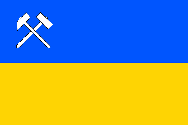 Vlajka města Zlaté Hory | Zlaté Hory | Zlatohorská vlajka | Olomoucký kraj | Česká republika